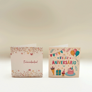 Carto Ilustrado 9x9cm - Pacote c/10 und
